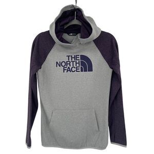 The North Face Women's Half Dome Logo‎ Purple and Gray Hoodie Sweatshirt Small
